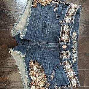 Express jean shorts